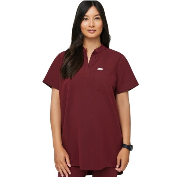 Figs Womens Kitale Black Maternity Scrub Top Size XL Labor and Delivery Stretch - Picture 2 of 11